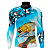 CAMISA DE PESCA MASCULINA MANGA LONGA AZUL UV+50 - Imagem 1