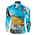 CAMISA DE PESCA MASCULINA MANGA LONGA AZUL UV+50 - Imagem 2