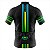 CAMISETA CICLISMO MASCULINA MANGA CURTA RKC SPORTS LISTRAS VERDE UV+50 - Imagem 2