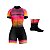 MACAQUINHO INFINITY CICLISMO E MEIA BIKE PRETO/LARANJA ROUPA FEMININO - Imagem 1