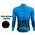 CAMISA CICLISMO MASCULINA MANGA LONGA MONTANHA AZUL UV+50 - Imagem 4