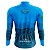 CAMISA CICLISMO MASCULINA MANGA LONGA MONTANHA AZUL UV+50 - Imagem 2