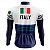 Camisa Ciclismo Masculina Longa Rkc Sports Itália Branca UV+50 - Imagem 2