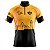 Camisa Ciclismo Masculina Manga Curta Caminho da Fé Dourado UV+50 - Imagem 1