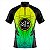 Camisa Ciclismo Masculina Manga Curta Rkc Sports Verde Amarela UV+ - Imagem 1