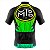Camisa Ciclismo Masculina Manga Curta Rkc Sports Verde Amarela UV+ - Imagem 2