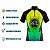 Camisa Ciclismo Masculina Manga Curta Rkc Sports Verde Amarela UV+ - Imagem 3