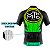 Camisa Ciclismo Masculina Manga Curta Rkc Sports Verde Amarela UV+ - Imagem 4