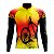 Camisa Ciclismo Masculina Manga Longa Rkc Sports Pneu Laranja uv+50 - Imagem 1