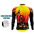 Camisa Ciclismo Masculina Manga Longa Rkc Sports Pneu Laranja uv+50 - Imagem 3