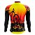 Camisa Ciclismo Masculina Manga Longa Rkc Sports Pneu Laranja uv+50 - Imagem 2