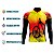 Camisa Ciclismo Masculina Manga Longa Rkc Sports Pneu Laranja uv+50 - Imagem 4