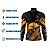 Camisa De Pesca Masculina Manga Longa Preta e Laranja Uv+50 - Imagem 3