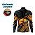 Camisa De Pesca Masculina Manga Longa Preta e Laranja Uv+50 - Imagem 4