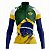 Camiseta Ciclismo Feminina Manga Longa Rkc Sports Brasil uv+50 - Imagem 1