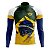 Camiseta Ciclismo Masculina Mang Longa Rkc Sports Brasil uv+50 - Imagem 1