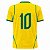 Camiseta Esportiva Masculina Rkc Sports Brasil Amarela uv+50 - Imagem 4
