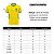 Camiseta Esportiva Masculina Rkc Sports Brasil Amarela uv+50 - Imagem 5