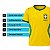 Camiseta Brasil Amarela Infantil Futebol Rkc Sports UV+50 - Imagem 4