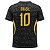 Camiseta Brasil Preta Infantil Futebol Rkc Sports UV+50 - Imagem 2