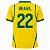 Camiseta Acorda Brasil Amarela Rkc Sports 22 UV+50 - Imagem 2