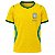 Camiseta Acorda Brasil Amarela Rkc Sports 22 UV+50 - Imagem 1