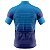 Camisa Ciclismo Masculina Manga Curta Montanhas Azul UV+50 - Imagem 2