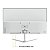 Monitor Office 21,5" Slim Get LED VA Full HD, 5ms, 100Hz, VGA/HDMI, Branco - Imagem 3