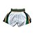 Short Muay Thai Estilo Tailandês Ockto  Brasil Branco - Imagem 3