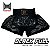 SHORT MUAY THAI ESTILO TAILANDÊS OCKTO BLACK FULL - Imagem 1