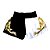 Short Muay Thai Estilo Tailandês Ockto Branco e Preto - Imagem 2