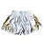 Short Muay Thai Ockto Training Branco dt Rosa - Imagem 3