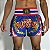 Short Muay Thai Estilo Tailandês Ockto Bandeira Tailândia Az - Imagem 2