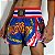 Short Muay Thai Estilo Tailandês Ockto Bandeira Tailândia Az - Imagem 3
