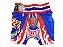 Short Muay Thai Estilo Tailandês Ockto Bandeira Tailândia Az - Imagem 3