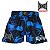 Short Muay Thai Estilo Retrô Ockto Camuflado Azul - Imagem 1
