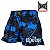Short Muay Thai Estilo Retrô Ockto Camuflado Azul - Imagem 3