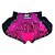 Short Muay Thai Estilo Tailandês Pink Degrad Go Fight - Imagem 1