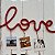 Mural de fotos Love em tricotin - Imagem 3