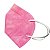 MÁSCARA PFF2 / N95 / KN95 ADULTO ROSA CLARO - PACOTE 50 UN - Imagem 2