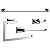 Kit de Acessórios para Banheiro Mondrian Cromado - Imagem 1