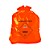 Saco de Lixo Gipel 40L Laranja Com Símbolo Tóxico - Imagem 1
