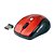 Mouse C3Tech sem Fio Usb 1600DPI M-W012RD - Vermelho/Preto - Imagem 1