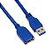 Cabo USB Multilaser 3.0 Macho Fêmea 1,8m WI210 - Azul - Imagem 1