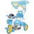 Triciclo Infantil Passeio Importway 2 em 1 BW003A - Azul - Imagem 1