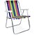 Cadeira Praia Mor 2224 Aluminio - Azul, Rosa e Verde - Imagem 1
