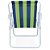 Cadeira Praia Mor 2223 Aço Pintado - Verde e Azul - Imagem 3