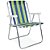 Cadeira Alta Praia Mor Alumínio - Azul e Verde - Imagem 1