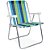 Cadeira Praia Mor Alta Alumínio Ref.2220 - Azul e Verde - Imagem 1