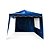 Tenda Importway Gazebo Articulado 3m 2 Paredes Azul IWGZAP3AZ - Imagem 1